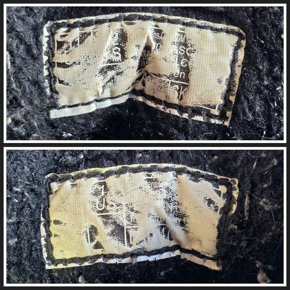 DR MARTENS Junior 1460 Pascal Tinsel Fur Lace Up Boots Black 12 29 Sparkly Girls - Picture 13 of 14